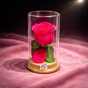 SRIforever Pink Rose round glass